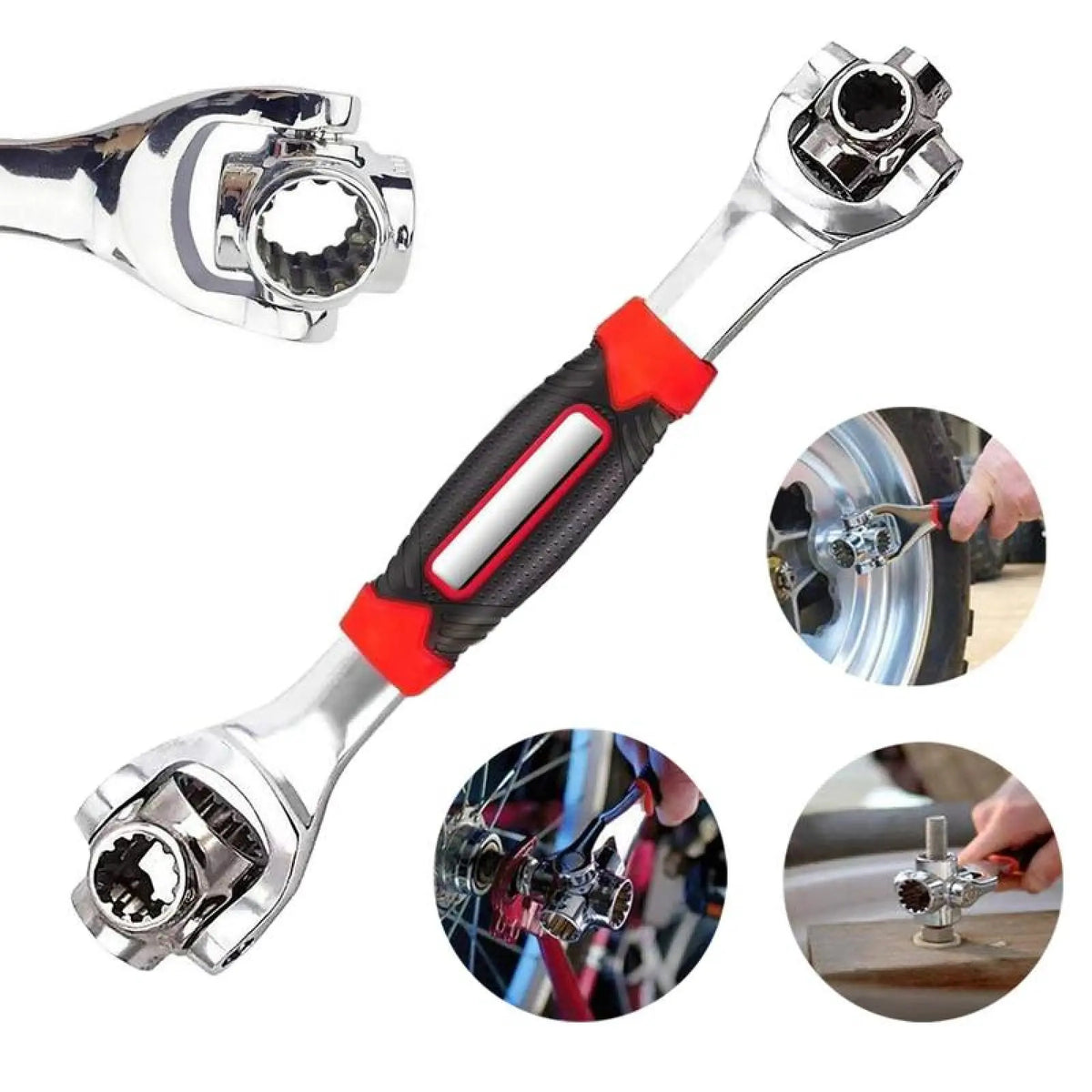 Combination Wrench Set,Universal Wrench with Multifunction 360 Degree Rotating Head,52 in 1 Socket Wrench Tool,Spanner Tool for Home and Car Repair.